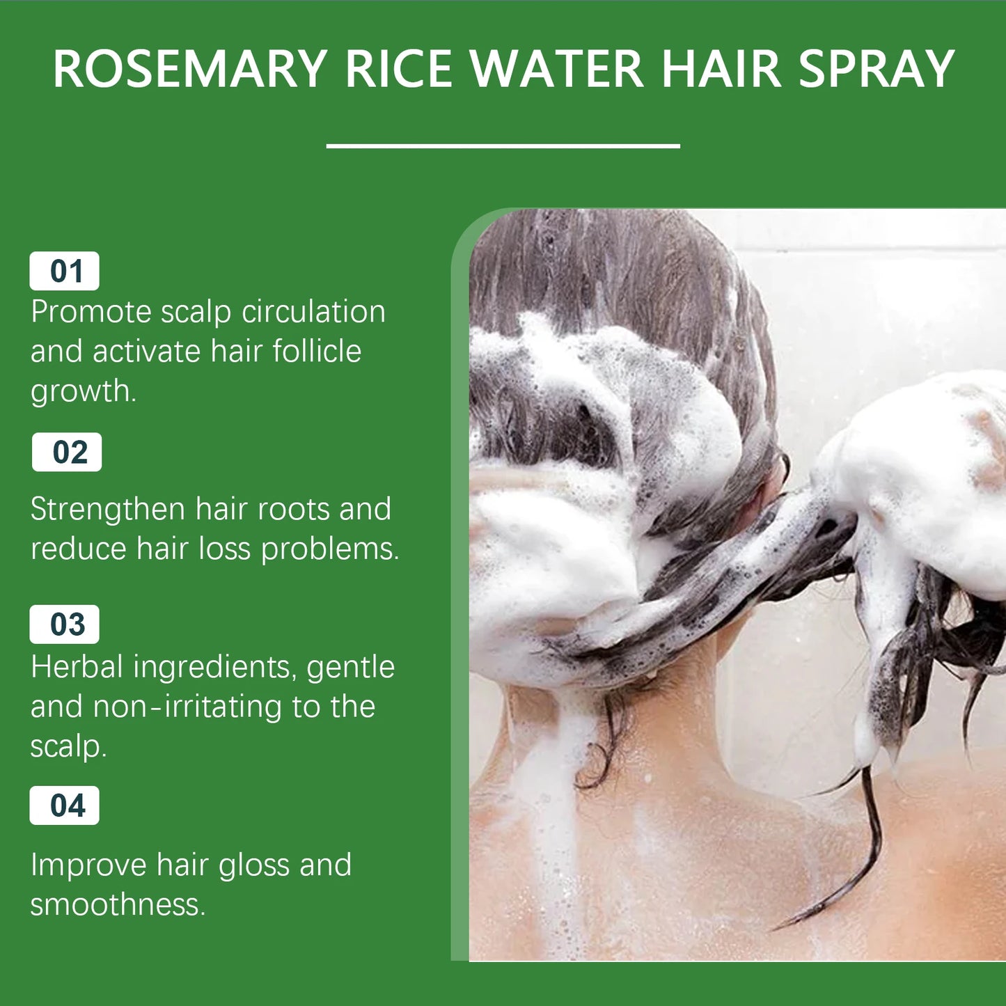 Rosemary Rice Water Hair Spray for Stronger Healthy Hair