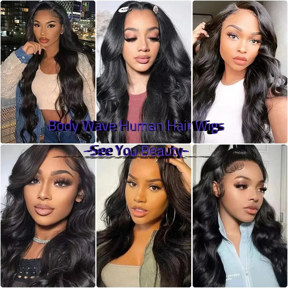 40" Body Wave HD Lace Front Brazilian Human Hair Wig
