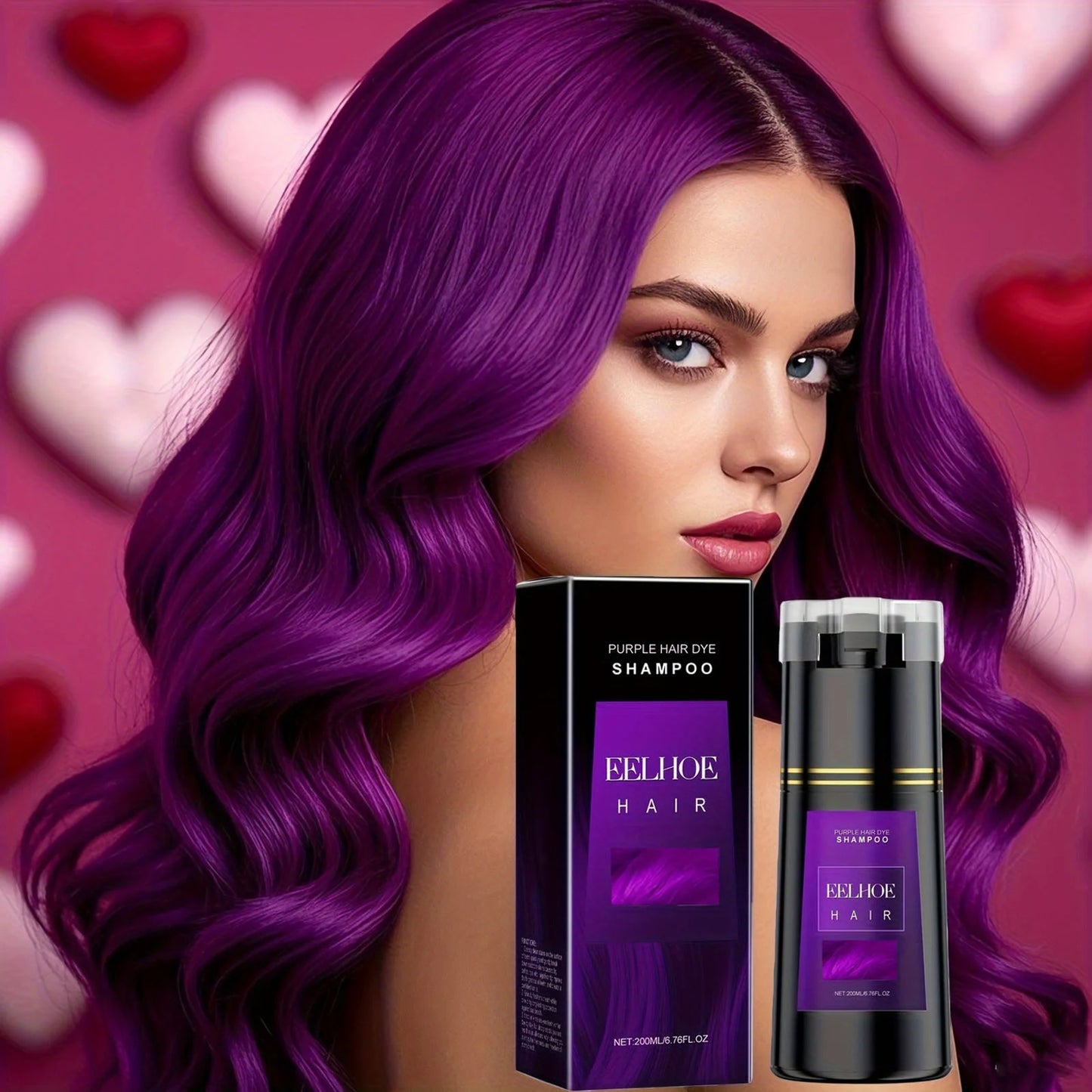 Purple Hair Color Shampoo 3-in-1 with Glycerin