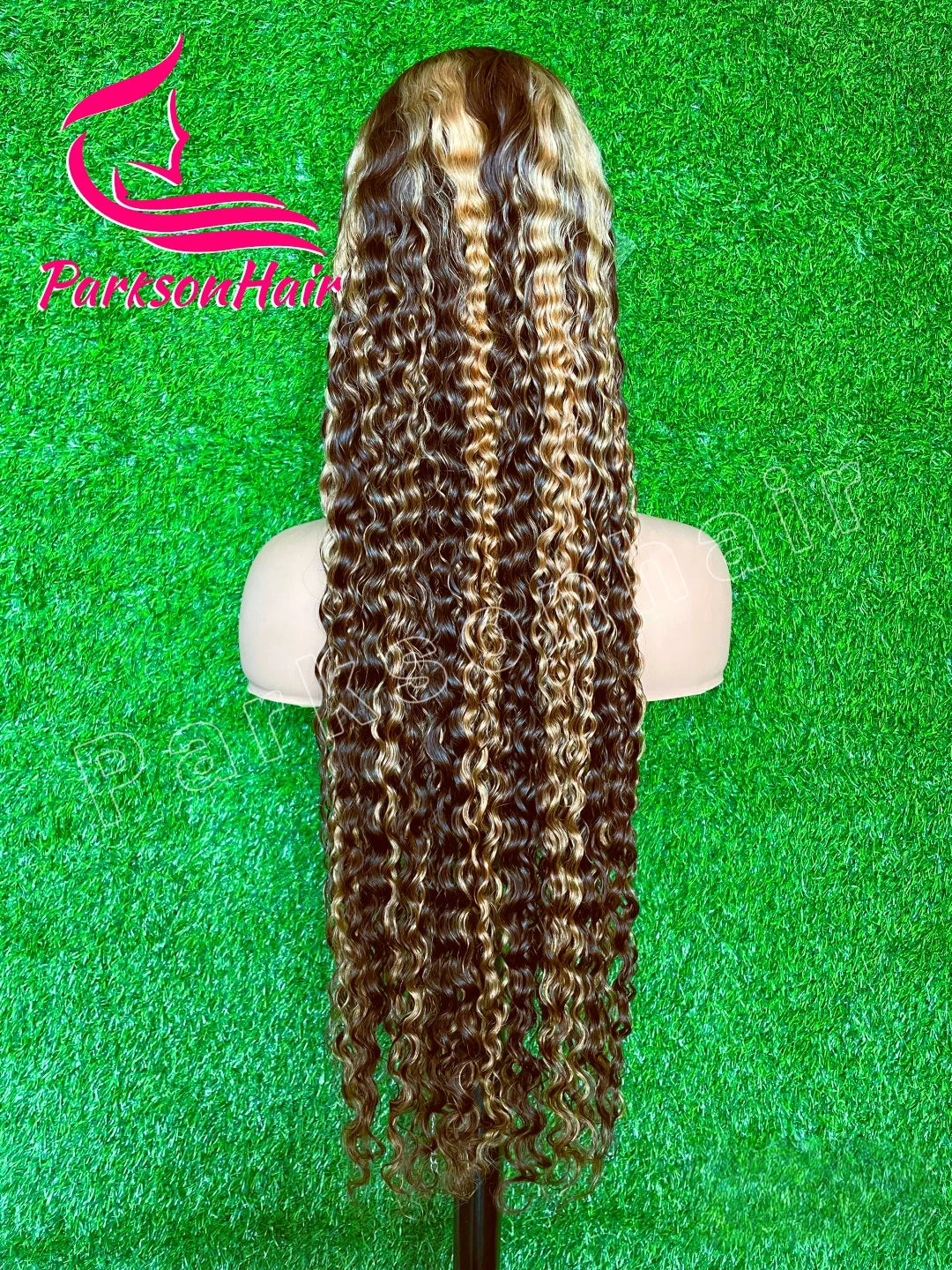 13*4 13*6 HD Deep Wave Curly Highlight  Black With Blonde Lace Frontal Wigs Human Hair Wig For Women Brazilian Hair Lace Wigs