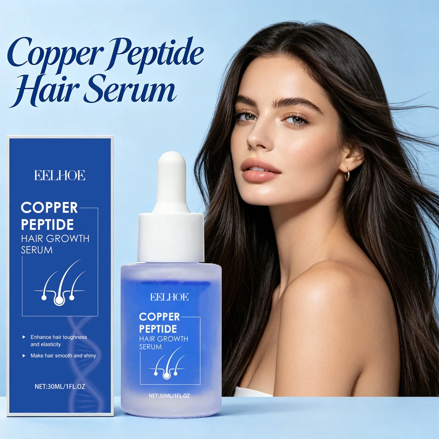 Copper Peptide Hair Serum for Stronger Fuller-Looking Hair