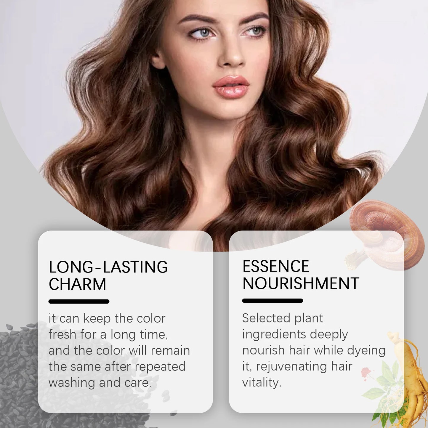 Herbal Black Hair Shampoo with Polygonum Essence