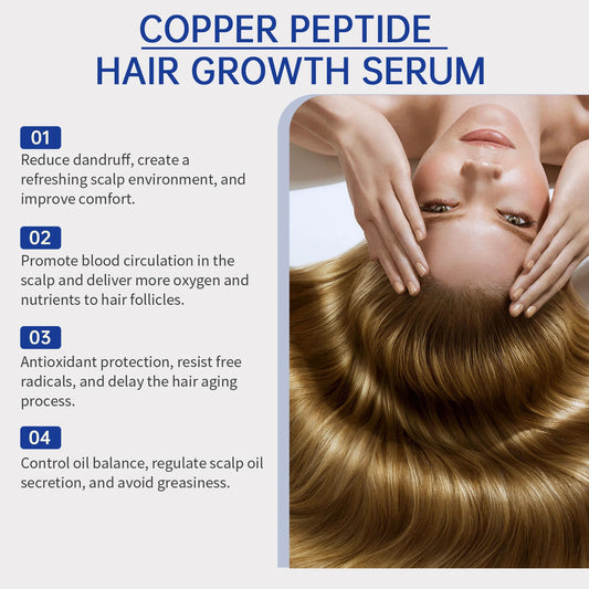 Copper Peptide Hair Serum for Stronger Fuller-Looking Hair