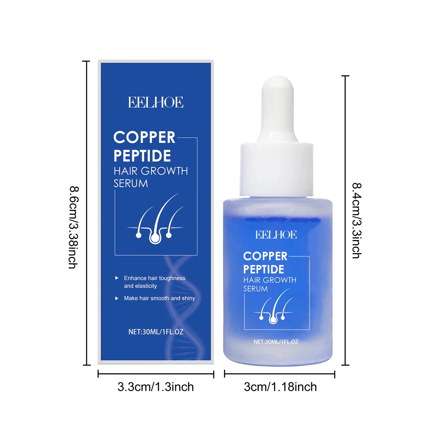 Copper Peptide Hair Serum for Stronger Fuller-Looking Hair