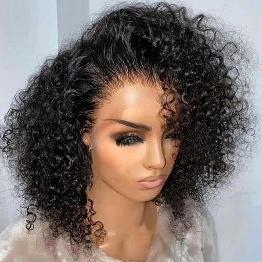 Deep Wave Bob HD Lace Front Human Hair Wig 230%