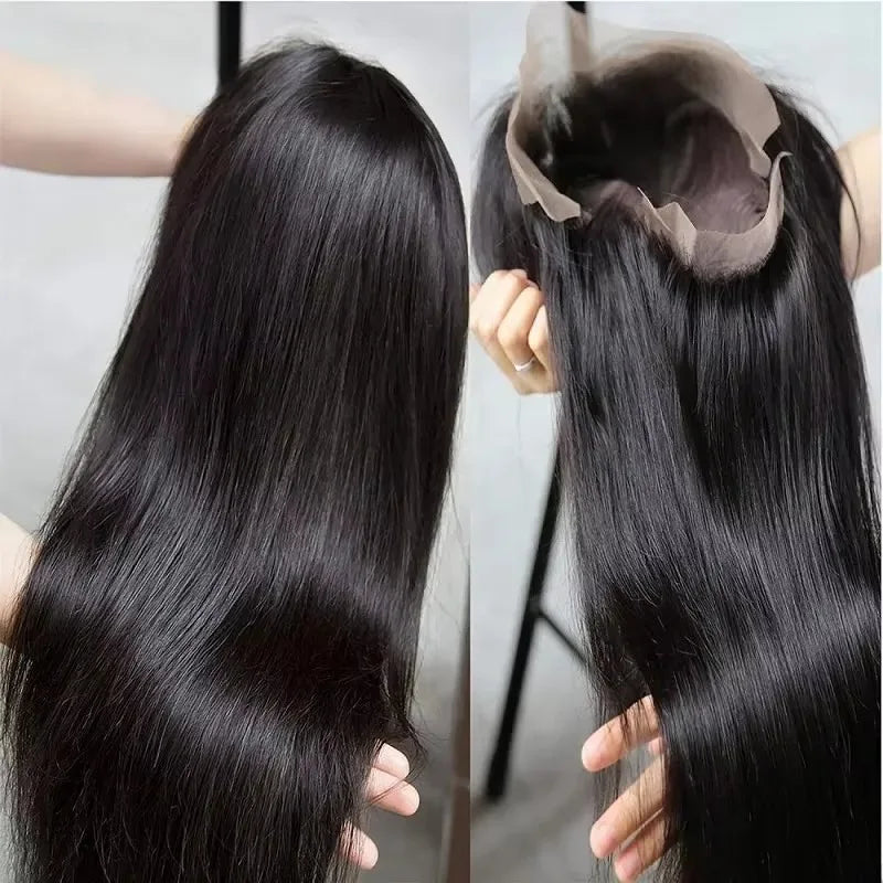 13x6 HD Lace Straight Raw Human Hair Wig 300% Density