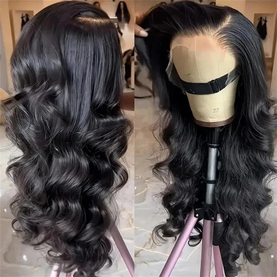 Blue Highlight Ombre Blonde Wig Body Wave Lace Frontal Wigs 13X4 HD Lace Wig Synthetic High Quality Pre Plucked Daily Cosplay