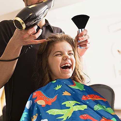 Children's Haircut Apron, Professional Hair Salon Cutting Apron, With Neck Cleaning Brush And Adjustable Buckle For Adults, Cartoon Dinosaur Pattern-Ban On Amazon Sales