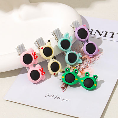 Glasses Hair Accessory, Broken Hairpins, Cartoon Duckbill Clips