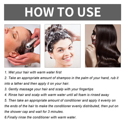 Onion Biotin Rosemary Shampoo Set Nourish Roots Scalp Dense Shine Thick Hair