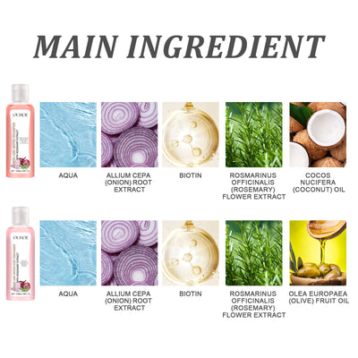 Onion Biotin Rosemary Shampoo Set Nourish Roots Scalp Dense Shine Thick Hair