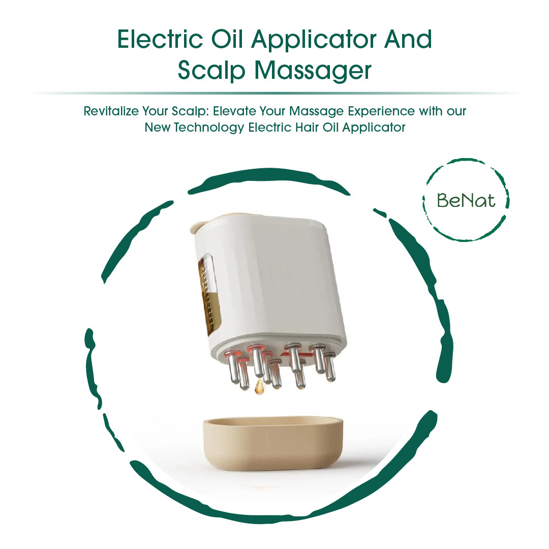 Electric Oil Applicator Scalp Massager 2 in 1.